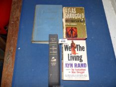 Four works by Ayn Rand including "The Fountain Head", U.S., 1st edition, etc.