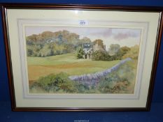 A framed and mounted Watercolour titled verso "Reclamation", signed lower right Chris Shipgood,