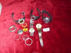 A quantity of Gents wristwatches including Astral, Ingersoll, Timex, Polar etc., all a/f.