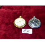 Two Ingersoll pocket watches, a/f.