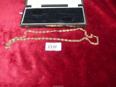 An 18kt gold plated chain necklace.
