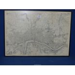 A John Roque Map of The Thames, London.