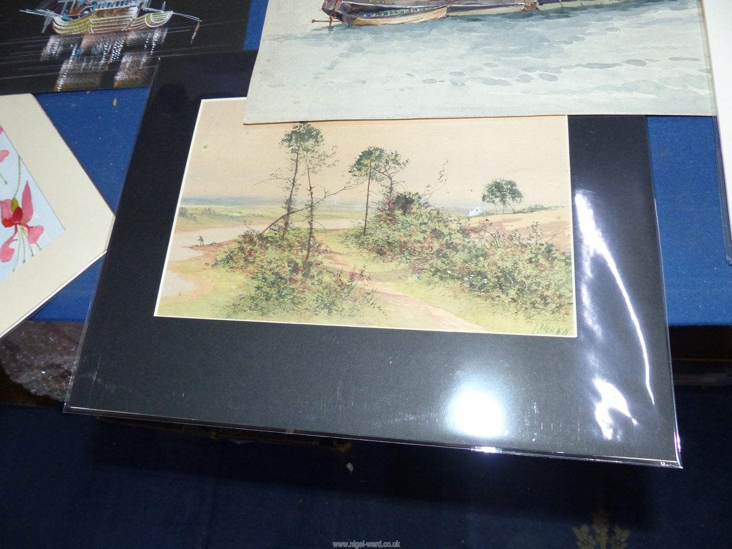 A quantity of mounted and unmounted Watercolours including 1930's views of Tom's Hill, - Image 5 of 5