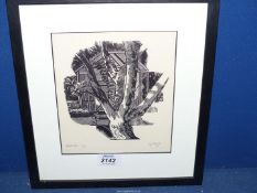 A framed and mounted limited edition Print by Reg Boulton '80 titled "Apple Tree", no.