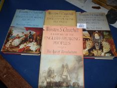 Four volumes of Winston S. Churchill, A History of The English Speaking Peoples.