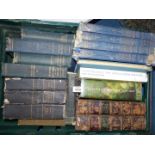 A crate of books to include History of English Poetry, Music for All Nations, Hooks Roman History,