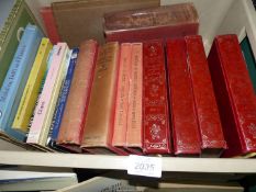 A tub of books including books on Archaeology, Antiques, History of England, etc.