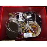 A quantity of costume jewellery, mainly bangles and bracelets.