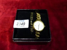 A ladies Ted Baker watch, Japanese movement and boxed with warrantee booklet.