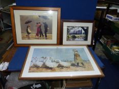 Three prints including 'To Pastures New' by Sir James Guthrie,