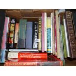 A box of books to include Harry Potter and the Goblet of Fire, Frederick Forsyth, Andy McNab etc.