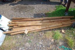 A quantity of treated timber - 2" x 1½" with various lengths.