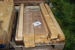 Quantity of mixed softwood 33 lengths x 28" long.