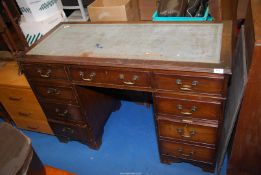 Office desk with central drawer,