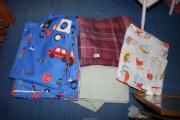 Two pairs of Children's curtains.