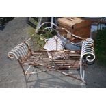 A Garden metal bench - 5' wide x 39½" high.