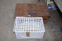 Two racing pigeon crates.