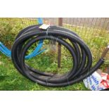 Black land drain pipe - 2½" wide.