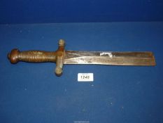 An old broken bladed French Napoleonic era Artillery short Sword, made by Talbot, Paris,