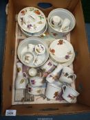 A quantity of Royal Worcester Evesham tableware to include souffle dishes, condiments, egg cups,