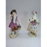 Two Meissen figures;
