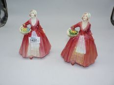 Two Royal Doulton 'Janet' figures.