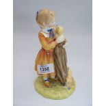 A Royal Doulton figure, Age of Innocence 'Puppy Love', nos. 714.