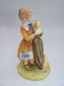 A Royal Doulton figure, Age of Innocence 'Puppy Love', nos. 714.