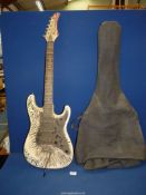 A "Palmer Miami Series BisCayne Six" Electric Guitar, as found, with soft cover.
