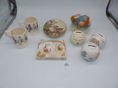 A small quantity of china to include; two Emma Bridgewater 'Cockerel' mugs,
