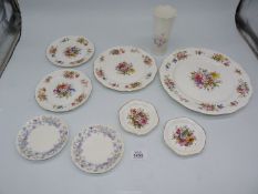 A quantity of china including Royal Worcester Spode dinner plate, side plate,