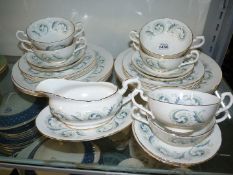 A Royal Standard 'Garland' dinner service including six each dinner and side plates,