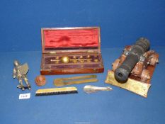 A model of Nelson's flagship 32 pounder Cannon,