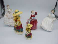 Two Royal Doulton figures; 'Blithe Morning' (a/f) and 'Jessica',