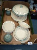 A quantity of Royal Doulton 'April Showers' dinner and tea ware including; dinner,