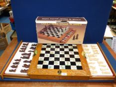 An 'Eight Fairies' Chess set, boxed.