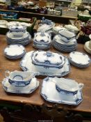A Burgess & Leigh Middleport pottery 'Hamilton' dinner service including; 12 dinner plates,