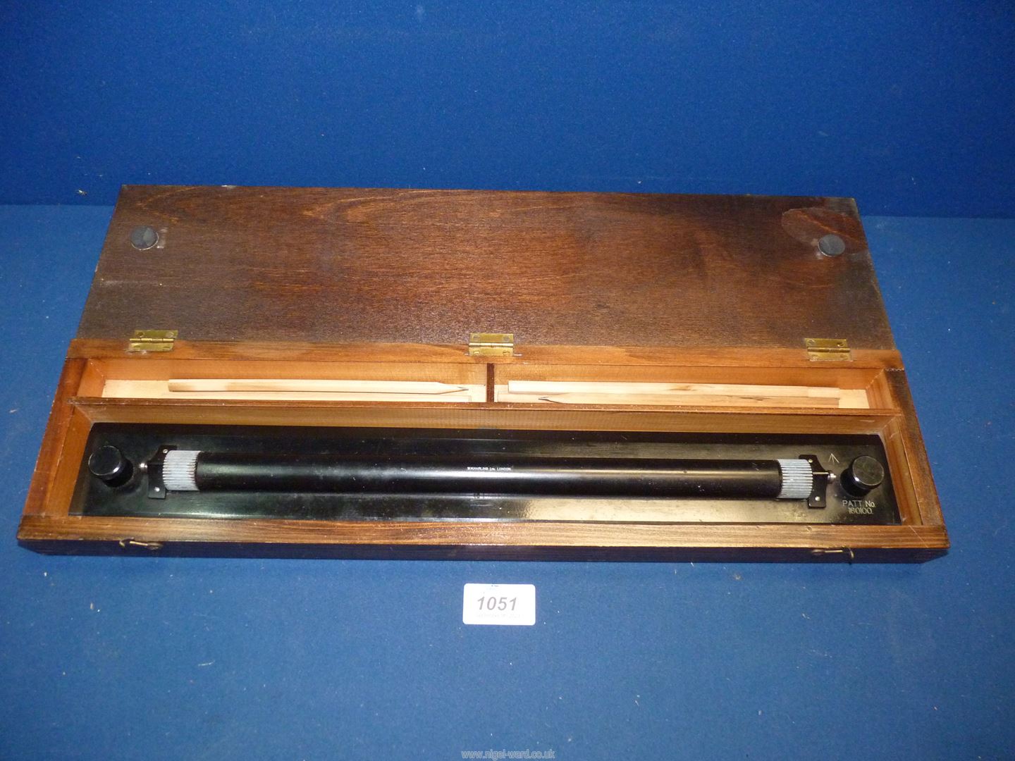 A WWII Military Rolling Parallel Ruler for a ship's navigation officer, broad arrow, - Image 3 of 3