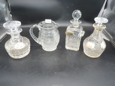 A quantity of Decanters and labels to include; Stuart 'Beaconsfield' pattern Sherry decanter,