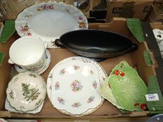 A quantity of china to include; Beswick ware salad dishes, Wedgwood flower trough,