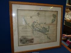 A framed map of Bishops Wood Estate situated in the Counties of Herefordshire and Gloucestershire,
