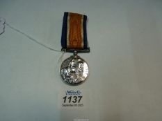 A WWI campaign medal to A. Clark.