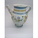 A 17th-18th century Italian Maiolica pedestal tin glaze Wet Drug jar,