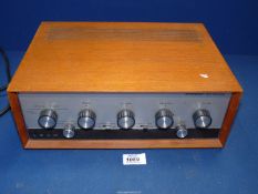 A Leak stereo 30 plus Tuner, 13 1/2'' x 10'' deep x 5'' high.