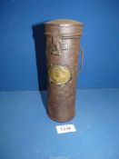 A Midland Railway detonator canister containing a printed description to the effect that the