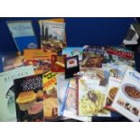 A quantity of cookbooks including Tapas, Food and Wine of France etc.