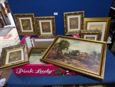 A quantity of Prints to include Constable and floral prints.