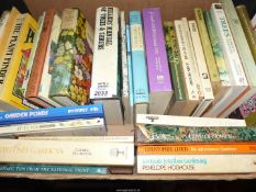 A quantity of gardening books including The Plant Finder, Garden Ponds etc.