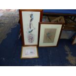 Three framed Prints to include "Bright and Beautiful" by Warwick Higgs,