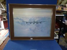 A large Coulson Print of a Lancaster bomber, 37" x 29 1/4".